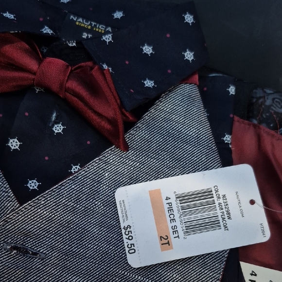 NAUTICA Starry Night Vest and Bow Tie Set NWT - Picture 6 of 6